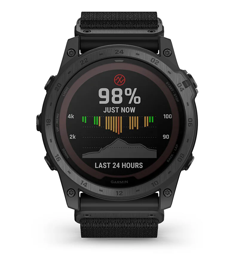 Смарт часовник Garmin tactix 7 Standart Edition, 1.4" (3.56cm) трансфлективен MIP дисплей, до 28 дни време на работа, 10ATM, GPS, спортни режими, пулсоксиметър, следене на съня, Bluetooth, ANT+, Wi-Fi, черен - характеристика 34