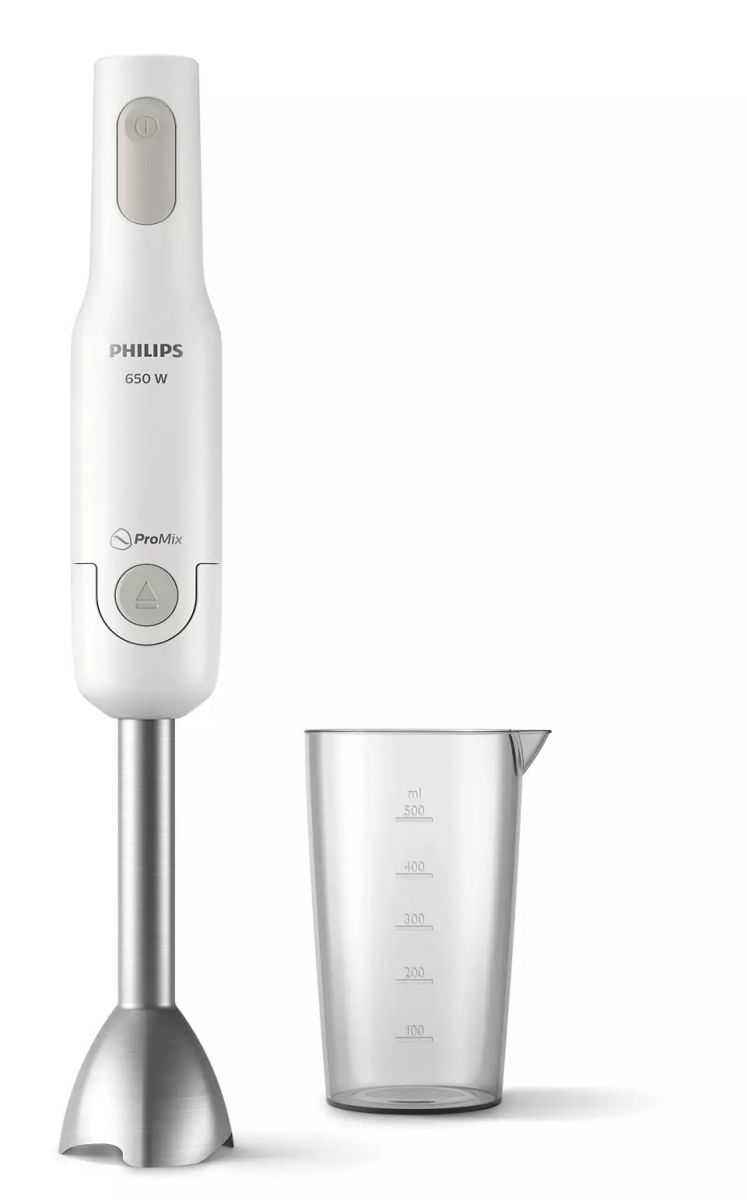 Пасатор Philips HR2534/00, 650 W, 1 степен на работа, мерителна кана, режещ блок S-образен нож, технология за пасиране ProMix, бял - характеристика 1