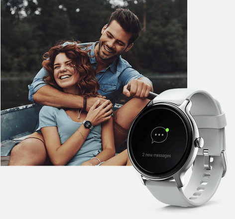 Смарт часовник HAMA Fit Watch 4910, 1.09" (2.96cm), LCD дисплей, водоустойчив, пулсомер, кислород в кръвта, сив - характеристика 1