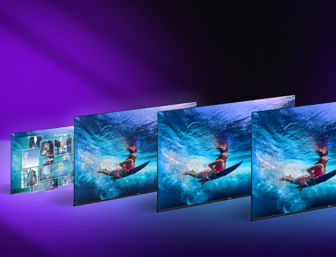 Телевизор Hisense 75E7KQ, 75" (190.5cm) 4K/UHD QLED Smart TV, HDR10, Dolby Vision, Dolby Atmos, DVB-T2/T/C/S2/S, LAN, Bluetooth, Wi-Fi, 3x HDMI, 2x USB - характеристика 3