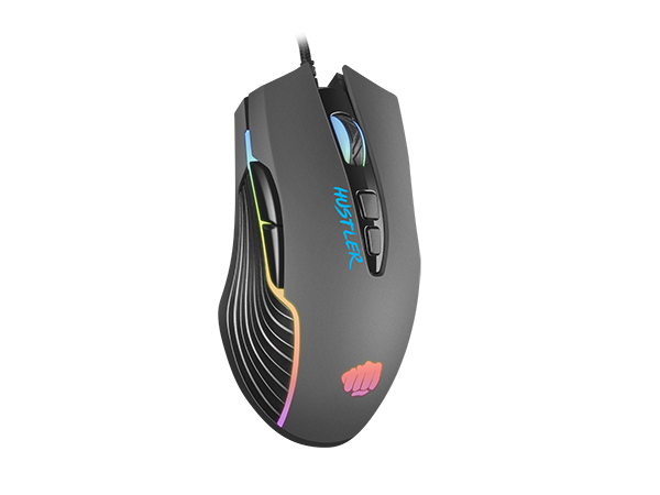 Мишка Fury Hustler (NFU-1698), оптична (6400 dpi), USB, черна, RGB подсветка, 6 програмируеми бутона - характеристика 3