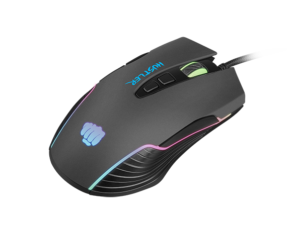 Мишка Fury Hustler (NFU-1698), оптична (6400 dpi), USB, черна, RGB подсветка, 6 програмируеми бутона - характеристика 4