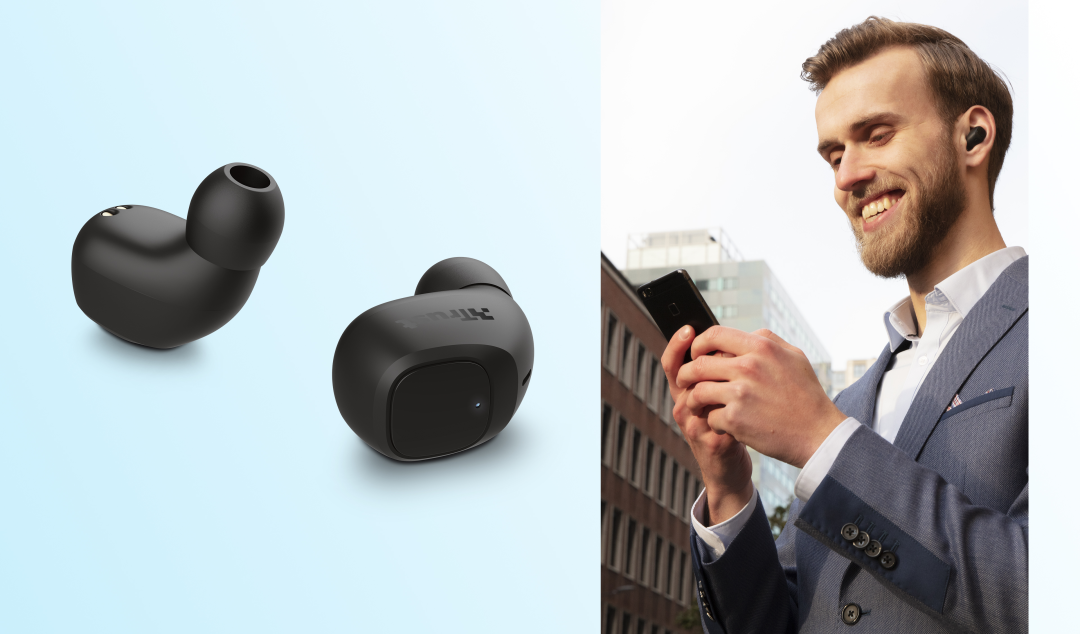 Слушалки Trust Nika, микрофон, безжични, Bluetooth, до 8 часа време на работа, черни - характеристика 5