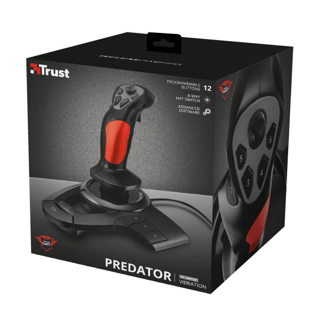 Джойстик Trust GXT 555 Predator, 12 програмируеми бутона, гумени крачета, USB - характеристика 5