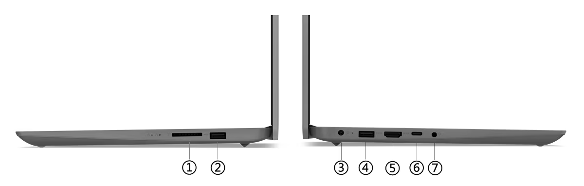 Лаптоп Lenovo IdeaPad 1 15ALC7 (82R400BARM)(син), шестядрен AMD Ryzen 5 5500U 2.1/4.0GHz, 15.6" (39.62cm) Full HD Anti-Glare дисплей, (HDMI), 8GB DDR4, 256GB SSD NVMe, 1x USB 3.2 Gen 1 Type-C, 1x USB 3.2 Gen 1, No OS, 1.61kg - характеристика 2