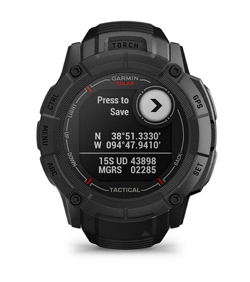 Смарт часовник Garmin Instinct 2X Solar Tactical Edition Coyote, 1.1" x 1.1" (2.7 x 2.7cm), MIP дисплей, до 60 часа време на работа в GPS режим, пулсомер, слънчево зареждане, GPS, фитнес режими, кафяв - характеристика 13