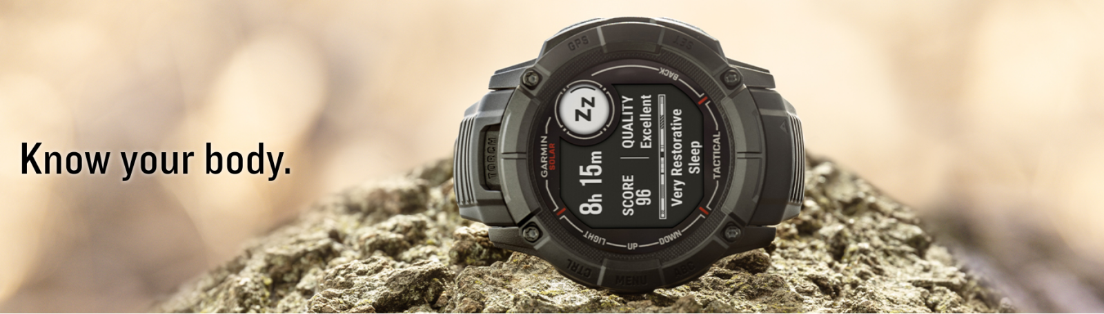 Смарт часовник Garmin Instinct 2X Solar Tactical Edition Coyote, 1.1" x 1.1" (2.7 x 2.7cm), MIP дисплей, до 60 часа време на работа в GPS режим, пулсомер, слънчево зареждане, GPS, фитнес режими, кафяв - характеристика 24