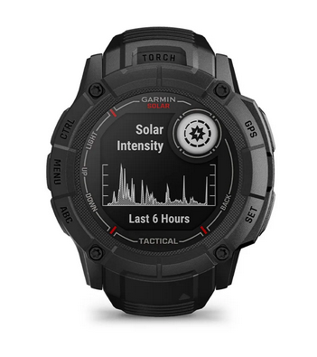 Смарт часовник Garmin Instinct 2X Solar Tactical Edition Coyote, 1.1" x 1.1" (2.7 x 2.7cm), MIP дисплей, до 60 часа време на работа в GPS режим, пулсомер, слънчево зареждане, GPS, фитнес режими, кафяв - характеристика 9