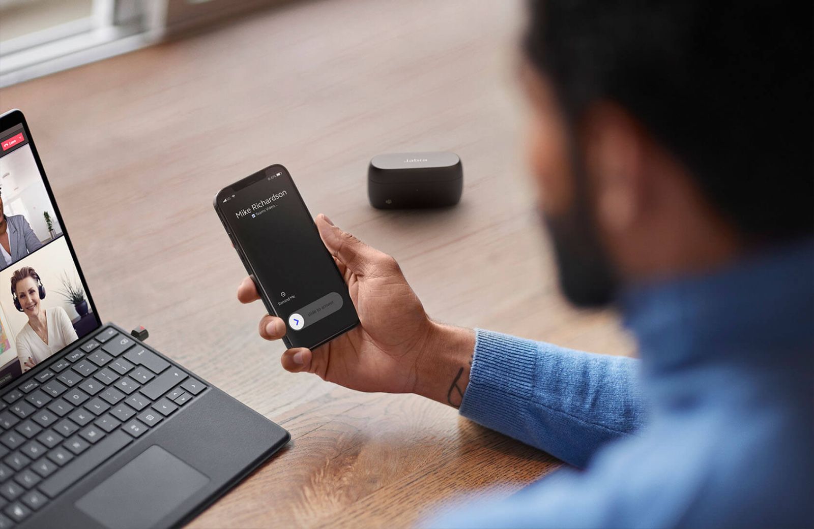 Слушалки Jabra Evolve2 Buds, Bluetooth, 6 MEMS микрофона, 6mm мембрани, ANC, IP57 водоустойчивост, до 10 часа живот на батерията, USB-A адаптер, черни - характеристика 1