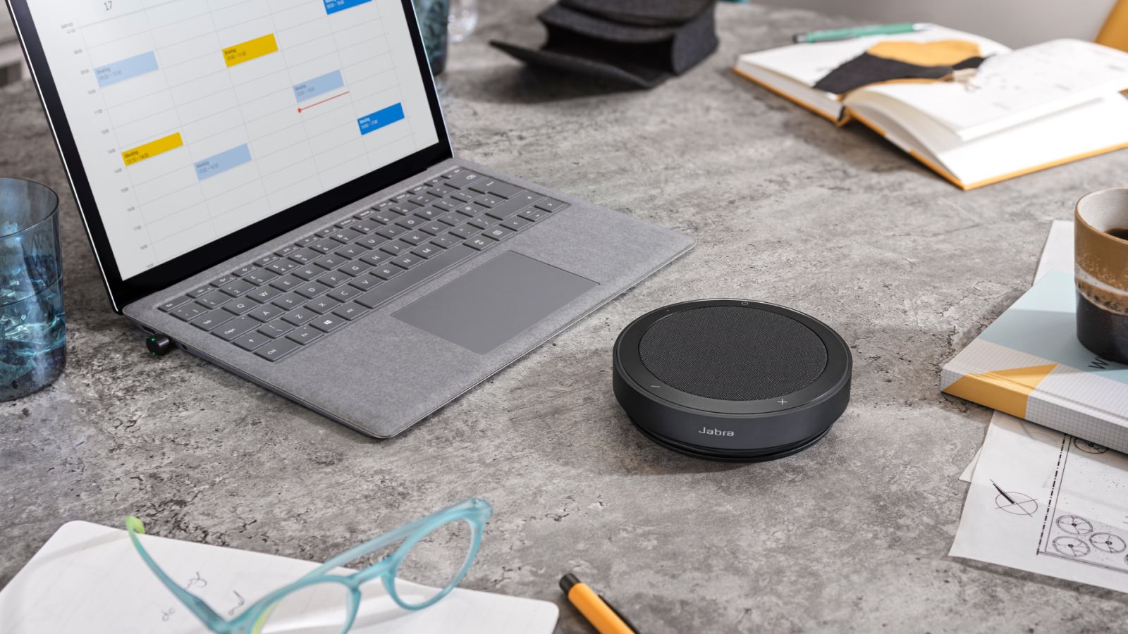 Конферентен говорител Jabra Speak 2 75, IP64 защита, 4 шумопотискащи микрофона, до 32 часа време за разговори, Bluetooth, сив - характеристика 3