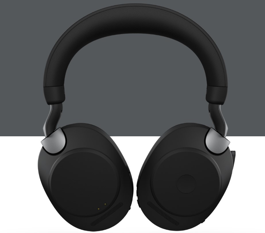 Слушалки Jabra Evolve2 85, Bluetooth, микрофон, 40mm драйвери, 6 цифрови MEMS микрофона, ANC шумопотискане, до 37 часа време на работа, 3.5mm жак, Link380a, черни - характеристика 3