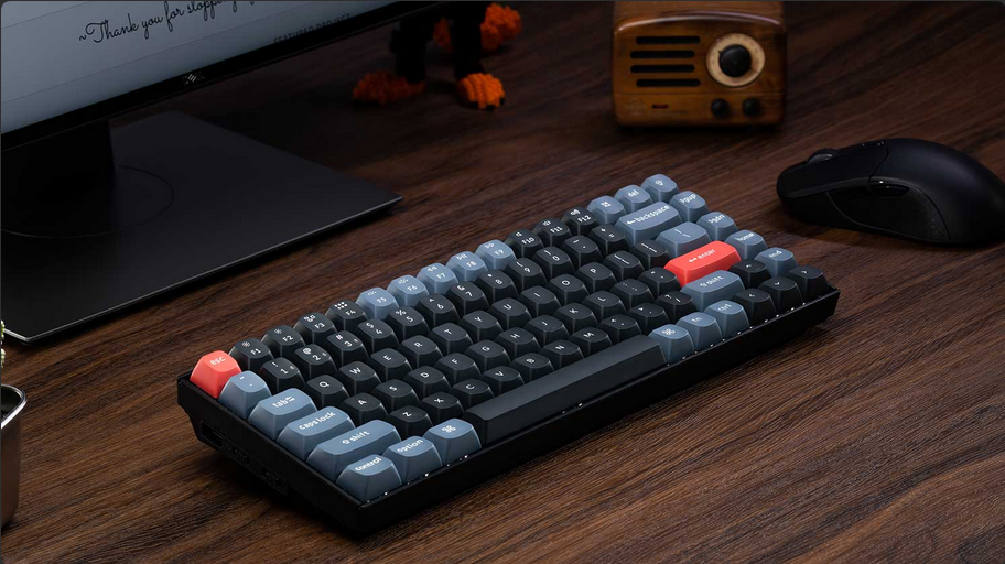 Клавиатура Keychron K2 Pro G3, безжична, механична, Hot-Swappable Mechanical Brown Switch, бяла подсветка, черна, USB, Bluetooth - характеристика 2