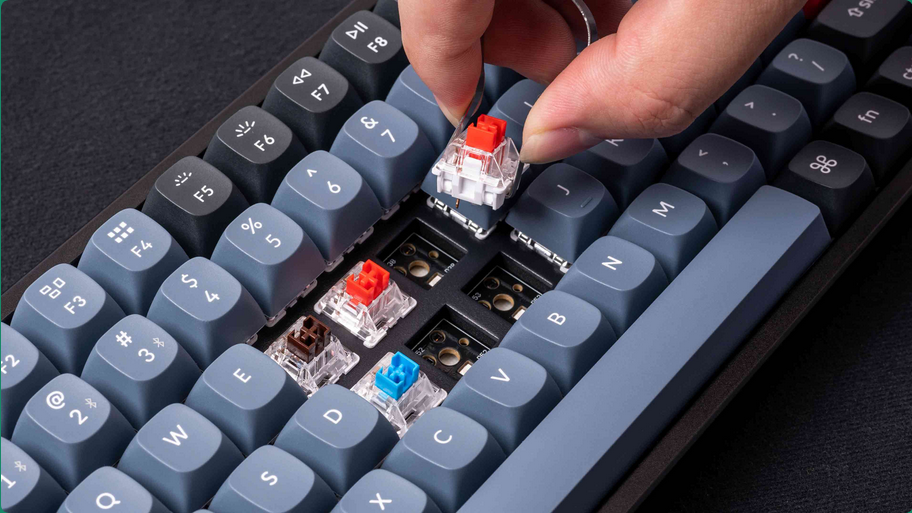 Клавиатура Keychron K2 Pro G3, безжична, механична, Hot-Swappable Mechanical Brown Switch, бяла подсветка, черна, USB, Bluetooth - характеристика 4
