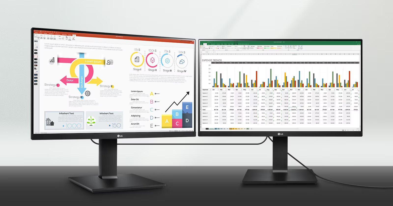 Монитор LG 24QP750P-B, 23.8" (60.45cm), IPS панел, QHD, 5ms, 2 500:1, 300cd/m2, HDMI, DisplayPort, USB Type-C - характеристика 1