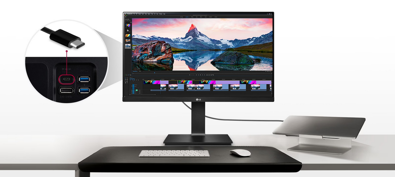 Монитор LG 24QP750P-B, 23.8" (60.45cm), IPS панел, QHD, 5ms, 2 500:1, 300cd/m2, HDMI, DisplayPort, USB Type-C - характеристика 6