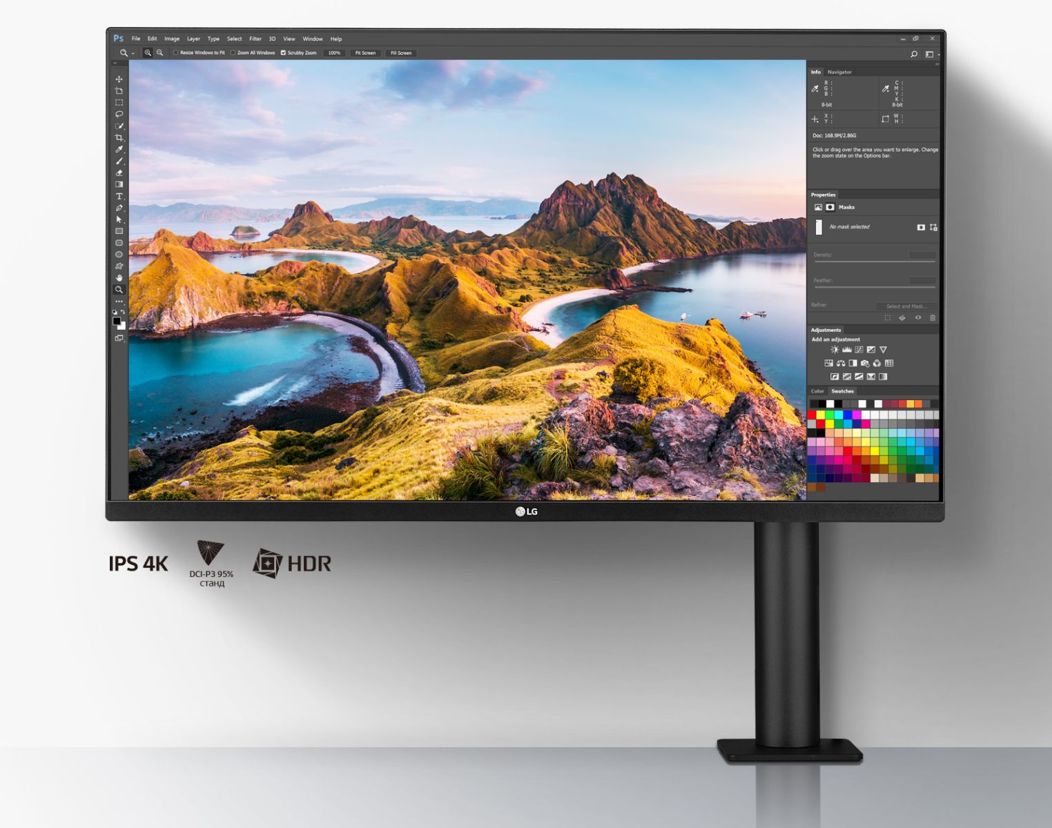 Монитор LG 32UN880P-B, 31.5" (80.01cm), IPS панел, 4K/UHD, 5ms, 1 000:1, 350cd/m2, HDMI, DisplayPort, USB-C - характеристика 2