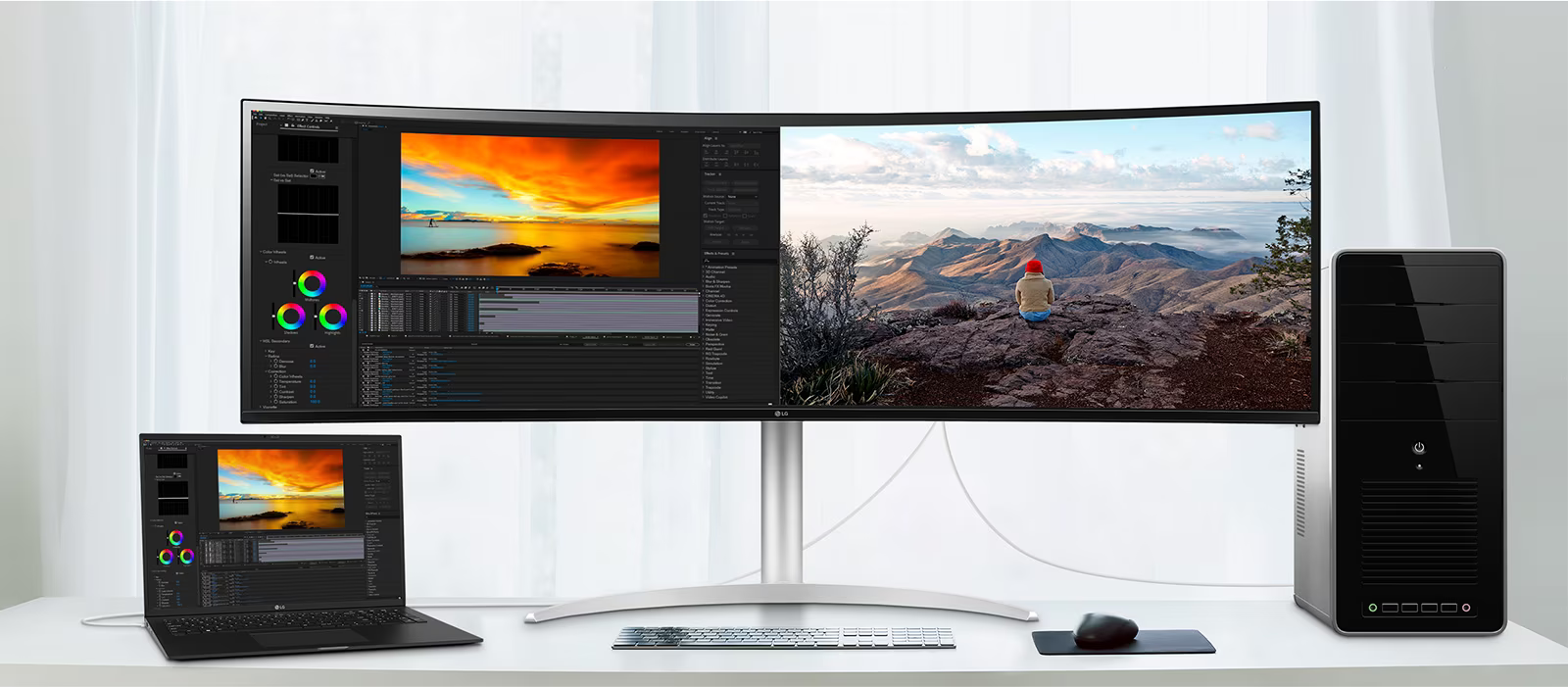 Монитор LG 49WQ95C-W, 49" (124.46cm), IPS панел, 144Hz, DQHD, 5ms, 400cd/m2, HDMI, DP, USB Type-C - характеристика 4