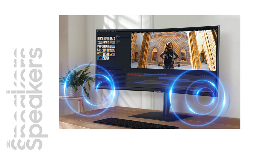 Монитор Samung ViewFinity S6 LS-34C652UA(2023), 34" (86.36cm), VA панел, 100Hz, UWQHD, 5ms, Mega Infinity DCR, 350cd/m2, HDMI, DisplayPort, USB-C - характеристика 3