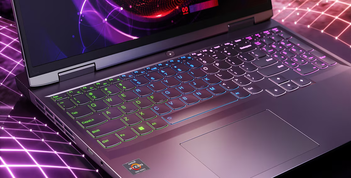 Лаптоп Lenovo LOQ 16APH8 (82XU0050BM)(сив), шестядрен AMD Ryzen 5 7640HS 4.3/5.0GHz, 16" (40.64cm) WUXGA Anti-Glare 144Hz дисплей & GF RTX 4060 8GB, (HDMI), 16GB DDR5, 512GB SSD NVMe, 1x USB 3.2 Gen 2 Type-C, 2x USB 3.2 Gen 2, No OS, 2.61kg - характеристика 1