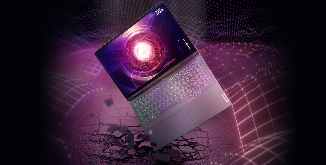 Лаптоп Lenovo LOQ 16APH8 (82XU0050BM)(сив), шестядрен AMD Ryzen 5 7640HS 4.3/5.0GHz, 16" (40.64cm) WUXGA Anti-Glare 144Hz дисплей & GF RTX 4060 8GB, (HDMI), 16GB DDR5, 512GB SSD NVMe, 1x USB 3.2 Gen 2 Type-C, 2x USB 3.2 Gen 2, No OS, 2.61kg - характеристика 5