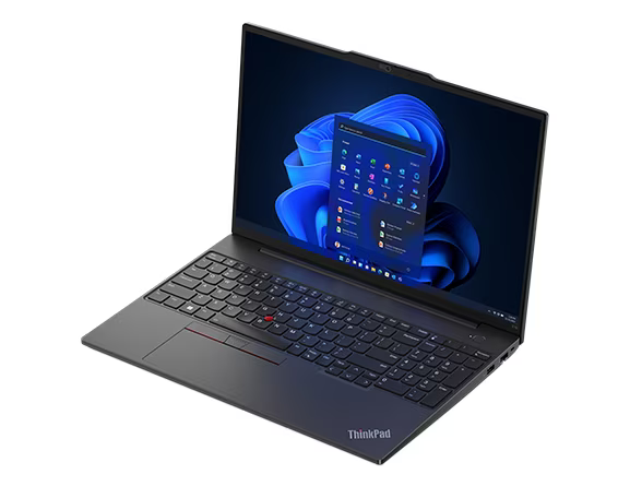 Лаптоп Lenovo ThinkPad E16 Gen 1 (21JT003DBM), осемядрен AMD Ryzen 7 7730U 2.0/4.5GHz, 16" (40.64cm) WUXGA Anti-Glare дисплей, (HDMI), 16GB DDR4, 512GB SSD NVMe, 2x USB 3.2 Gen 1, 1x USB-C, No OS, 1.81kg - характеристика 1