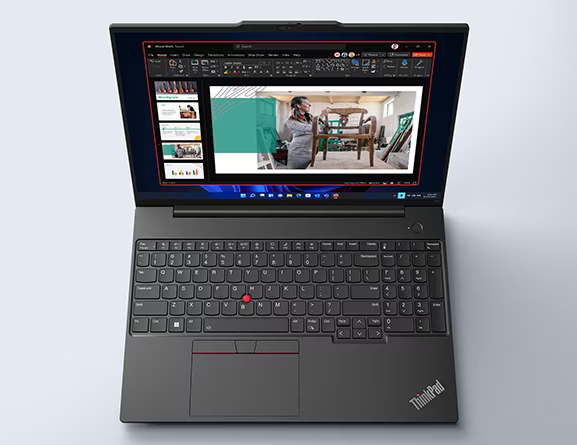 Лаптоп Lenovo ThinkPad E16 Gen 1 (21JT003DBM), осемядрен AMD Ryzen 7 7730U 2.0/4.5GHz, 16" (40.64cm) WUXGA Anti-Glare дисплей, (HDMI), 16GB DDR4, 512GB SSD NVMe, 2x USB 3.2 Gen 1, 1x USB-C, No OS, 1.81kg - характеристика 2