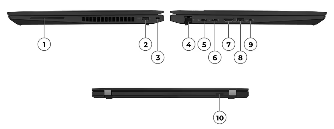 Лаптоп Lenovo ThinkPad T16 Gen 2 (21HH002YBM), десетядрен Intel Core i7-1355U 1.7/5.0GHz, 16" (40.64cm) WQUXGA OLED Anti-Glare дисплей, (HDMI), 32GB DDR5, 1TB SSD NVMe, 2x Thunderbolt 4, Windows 11 Pro, 1.67kg - характеристика 7