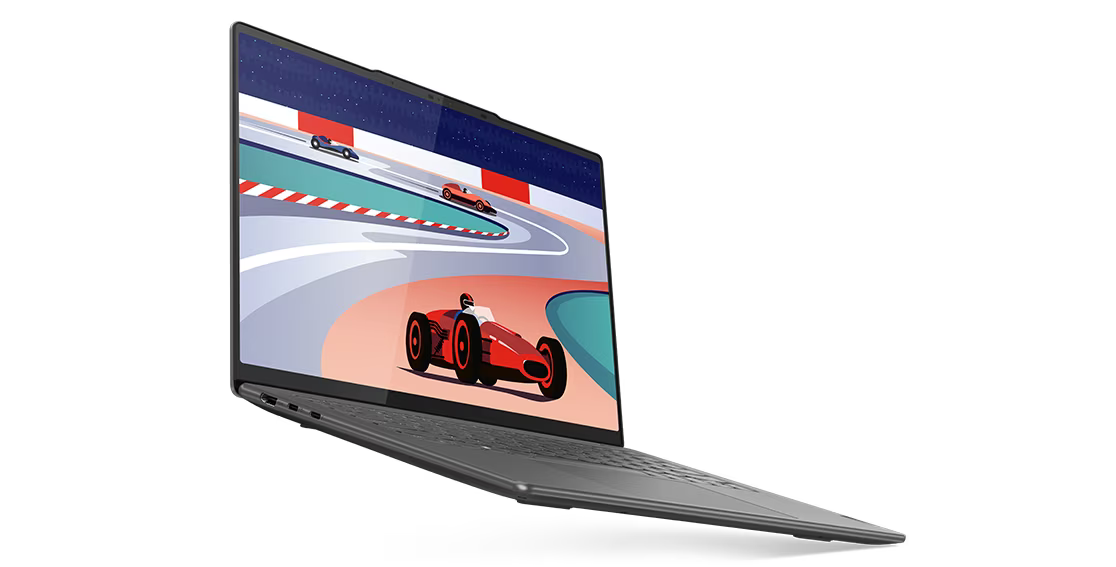 Лаптоп Lenovo Yoga Slim Pro 7 14IRH8 (82Y7003JBM)(сив), дванадесетядрен Intel Core i5-13500H 2.6/4.7GHz, 14.5" (36.83cm) WQXGA Anti-Glare дисплей (HDMI), 16GB LPDDR5, 512GB SSD NVMe, 1x USB-C 3.2 Gen 2, Thunderbolt 4, Free DOS, 1.49kg - характеристика 2