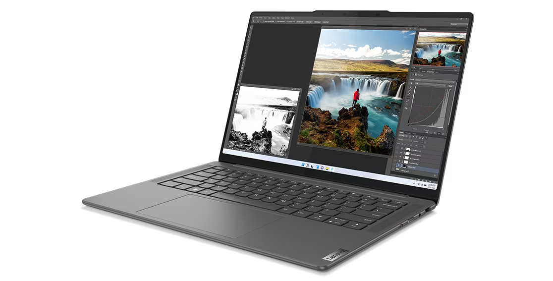 Лаптоп Lenovo Yoga Slim Pro 7 14IRH8 (82Y7003JBM)(сив), дванадесетядрен Intel Core i5-13500H 2.6/4.7GHz, 14.5" (36.83cm) WQXGA Anti-Glare дисплей (HDMI), 16GB LPDDR5, 512GB SSD NVMe, 1x USB-C 3.2 Gen 2, Thunderbolt 4, Free DOS, 1.49kg - характеристика 5