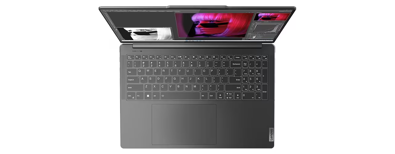 Лаптоп Lenovo Yoga Pro 9 16IRP8 (83BY001XBM)(сив), четиринадесетядрен Intel Core i9-13905H 2.6/5.4GHz, 16" (40.64cm) 3.2K 165Hz дисплей, GF RTX 4070 8GB (HDMI), 64GB LPPDR5X, 1TB SSD NVMe, 1x Thunderbolt 4, Windows 11 Home, 2.23kg - характеристика 4