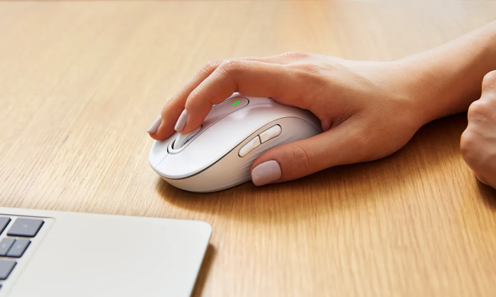 Мишка Logitech Signature M650 Off-White Medium, оптична (4000dpi), USB 2.4GHz, Bluetooth, бяла, 5 бутона - характеристика 2