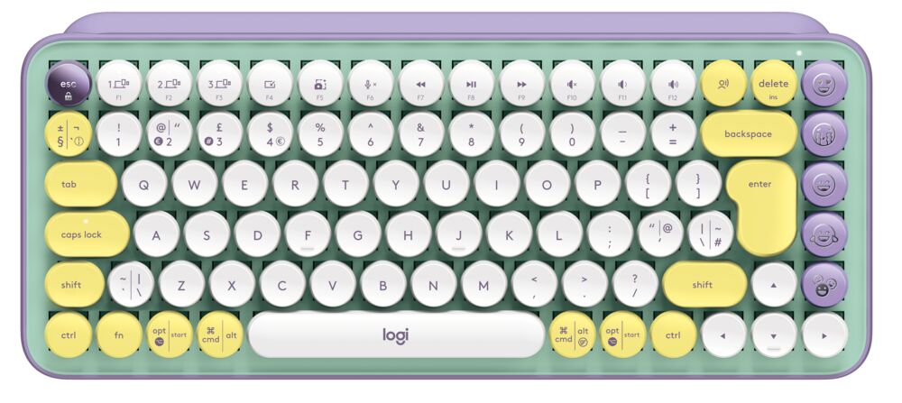 Клавиатура Logitech POP Keys, безжична, механична, тактилни суичове, Bluetooth, различни цветове - характеристика 9