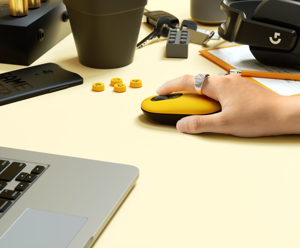 Мишка Logitech POP Mouse, оптична (4000 dpi), безжична, Bluetooth, черна - характеристика 6