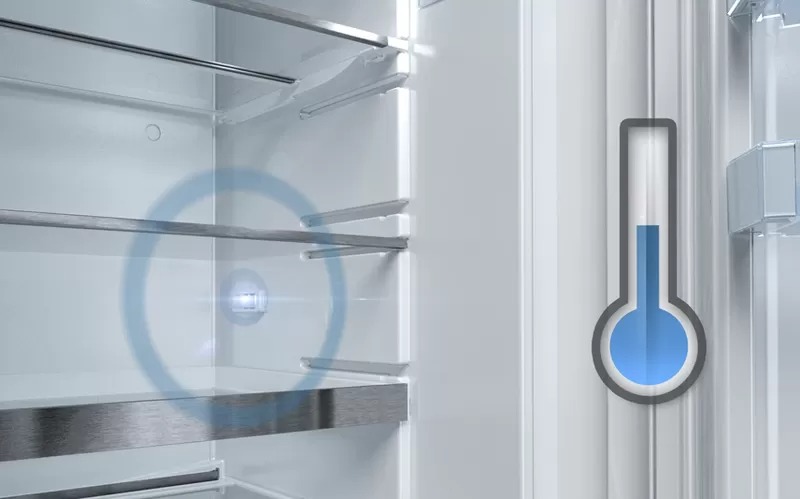 Хладилник с фризер KGN36NWEA SER2 FS, клас E, 302 л. общ обем, свободностоящ, 235 kWh/годишно, Multi Airflow система, LED вътрешно осветление, NoFrost, бял - характеристика 4