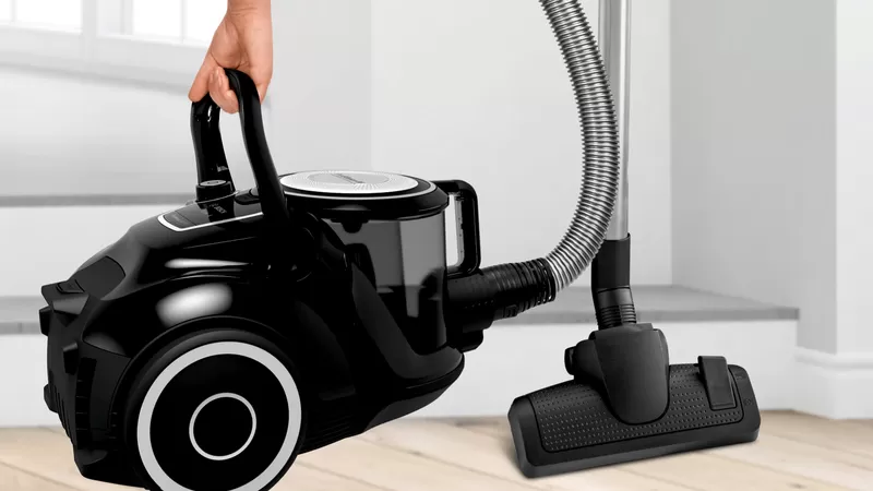 Прахосмукачка Bosch BGS05A221, без торба, 700W, 1.5 л. капацитет на контейнера, EPA H 12 филтър, AirCycle технология, синя/черна - характеристика 1