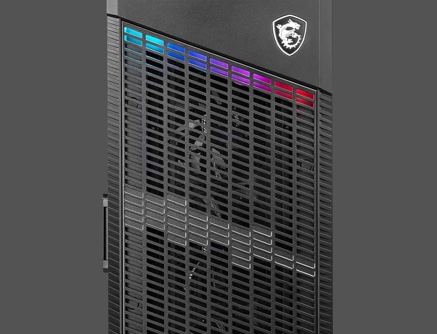 Кутия MSI MPG VELOX 100P AIRFLOW, ATX/Micro-ATX/Mini-ITX, 1x USB 3.2 Gen 2x2 Type-C, 2x USB 3.2 Gen 1 Type-A, прозорец, 4x вентилатора, черна, без захранване - характеристика 6
