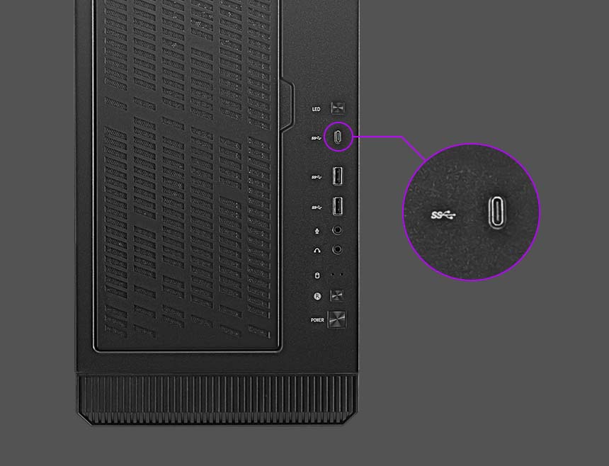 Кутия MSI MPG VELOX 100P AIRFLOW, ATX/Micro-ATX/Mini-ITX, 1x USB 3.2 Gen 2x2 Type-C, 2x USB 3.2 Gen 1 Type-A, прозорец, 4x вентилатора, черна, без захранване - характеристика 10
