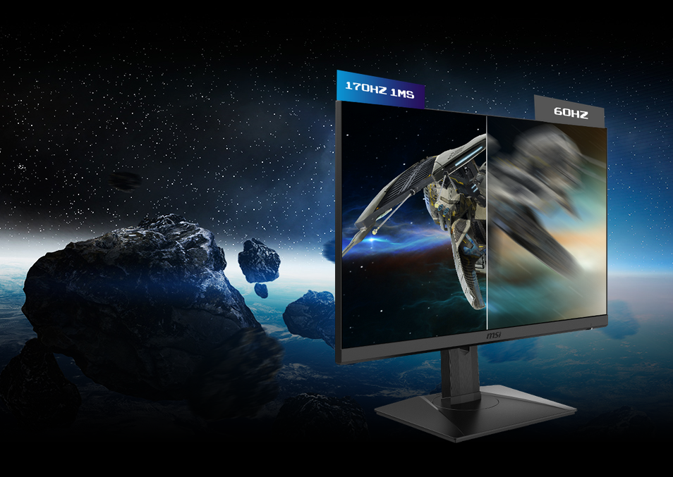 Монитор MSI G272QPF, 27" (68.58cm), IPS панел, 170Hz, WQHD, 1ms, 100 000 000:1, 300cd/m2, HDMI, DisplayPort - характеристика 4