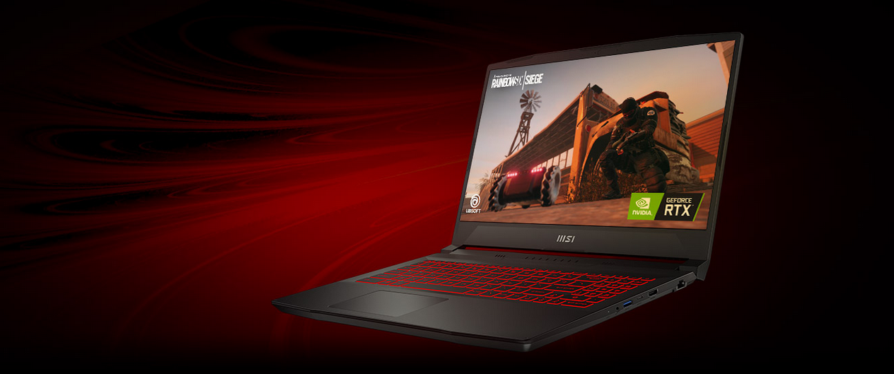 Лаптоп MSI Katana GF66 12UEOK (9S7-158334-1241), четиринадесетядрен Intel Core i7-12700H 2.3/4.7GHz, 15.6" (39.62cm) Full HD 144Hz Anti-Glare дисплей, GF RTX 3060 6GB (HDMI), 16GB DDR5, 1TB SSD NVMe, 1x USB 3.2 Gen 1 Type-C, Free DOS, 2.25kg - характеристика 3