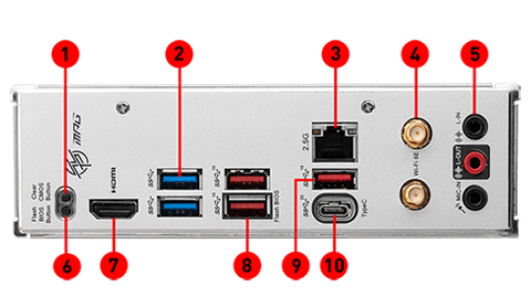 Дънна платка MSI MPG B650I Edge WiFi, B650, AM5, DDR5, PCI-E 4.0 (HDMI), 2x M.2, 4x SATA 6Gb/s, 2x USB 3.2 Gen1 Type-A, 1x USB 3.2 Gen2x2 Type C, Wi-Fi 6E, Mini-ITX - характеристика 3