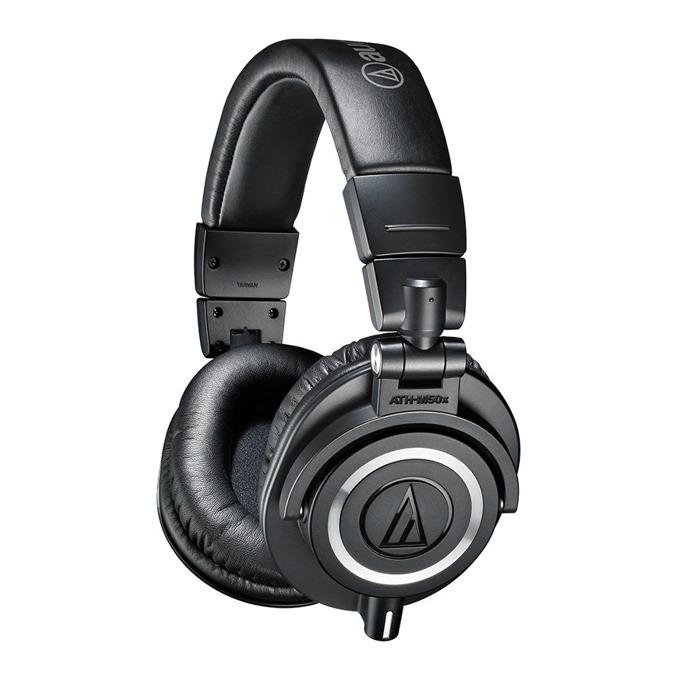 Слушалки Audio-Technica ATH-M50X, за професионален мониторинг, 45мм говорители, 15-28kHz, 99 dB, сваляем кабел, сгъваеми, черни - характеристика 1