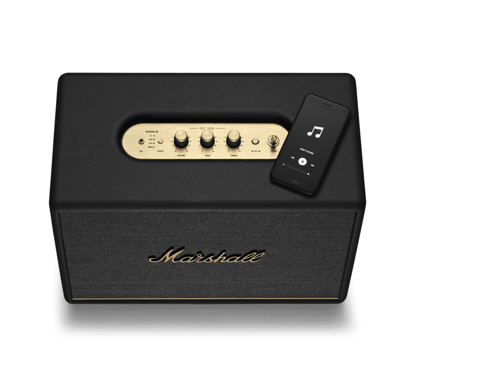 Тонколона Marshall Woburn III, 2.0, 120W (4x 15W+90W), 3.5mm жак, Bluetooth, RCA чинчове, HDMI, басрефлексна, кремава - характеристика 4