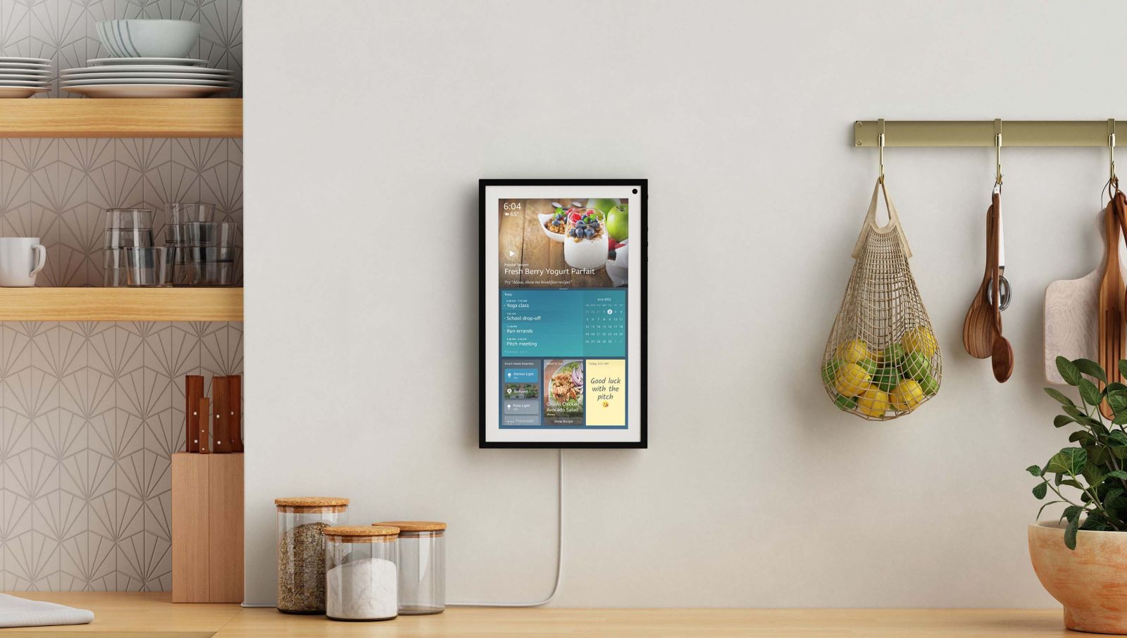 Смарт колонка Amazon Echo Show 15, сензорен екран, гласов асистент, черна - характеристика 1