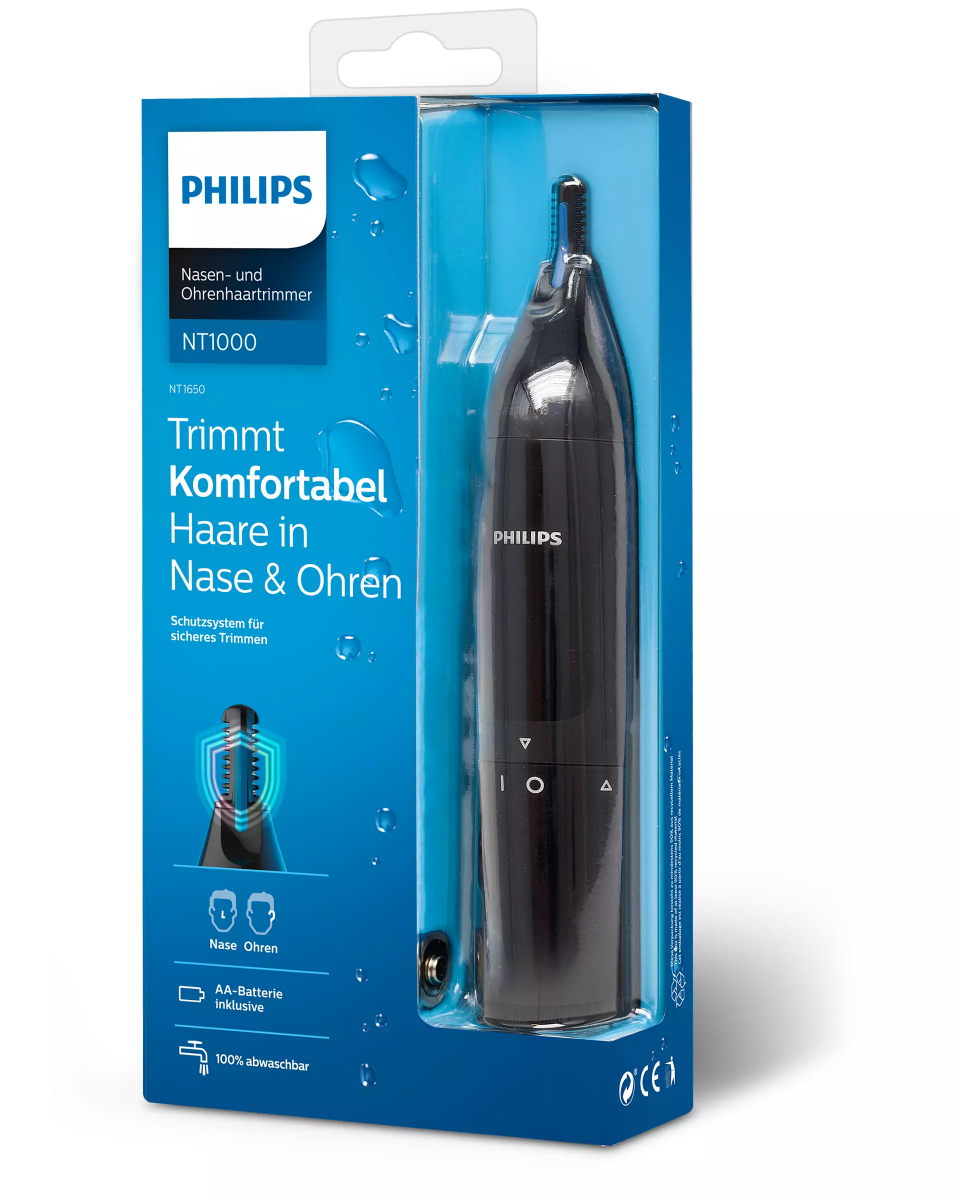 Тример Philips Nose trimmer Series 5000, водоустойчив, черен - характеристика 1