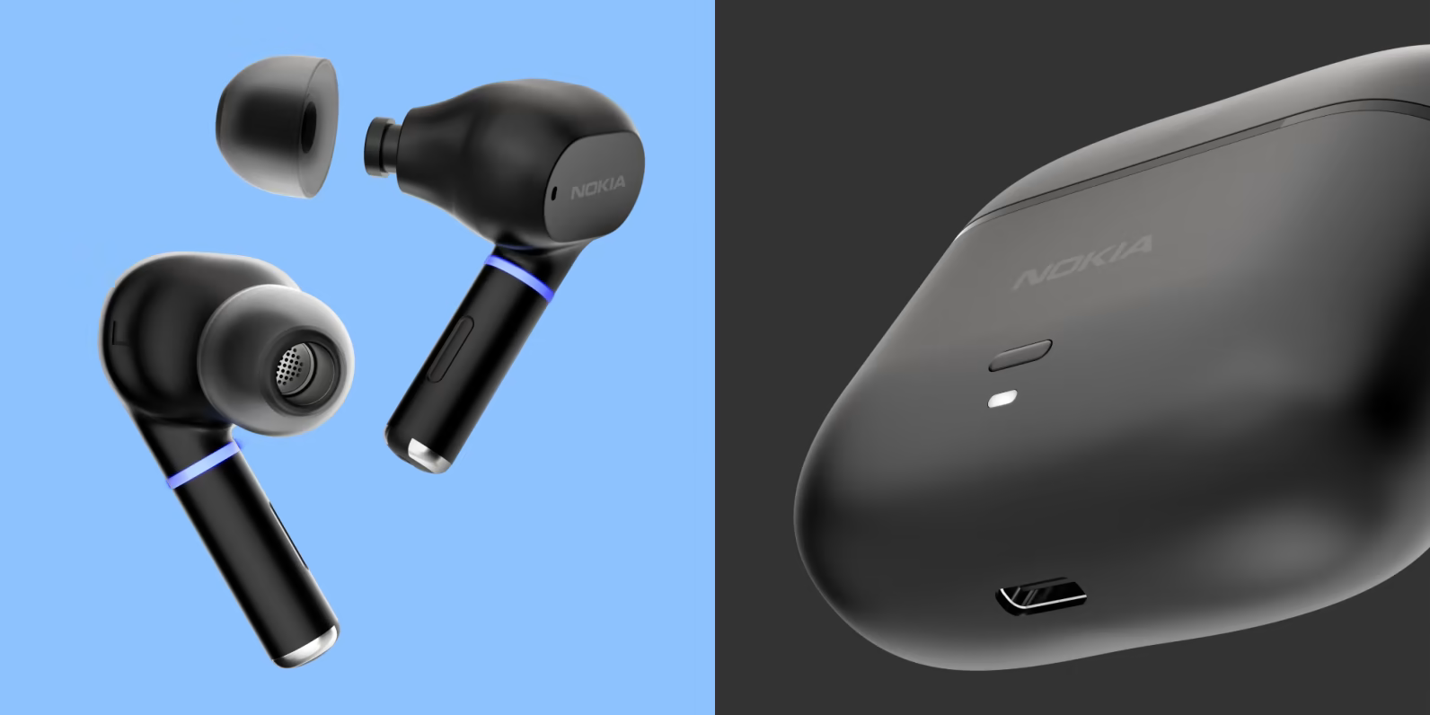 Слушалки Nokia Clarity Earbuds 2 Pro, Bluetooth, микрофон, до 36 часа живот на батерията, ANC шу,опотискане, 13mm неодимови драйвери, IPX4 водоустойчивост, черни - характеристика 1