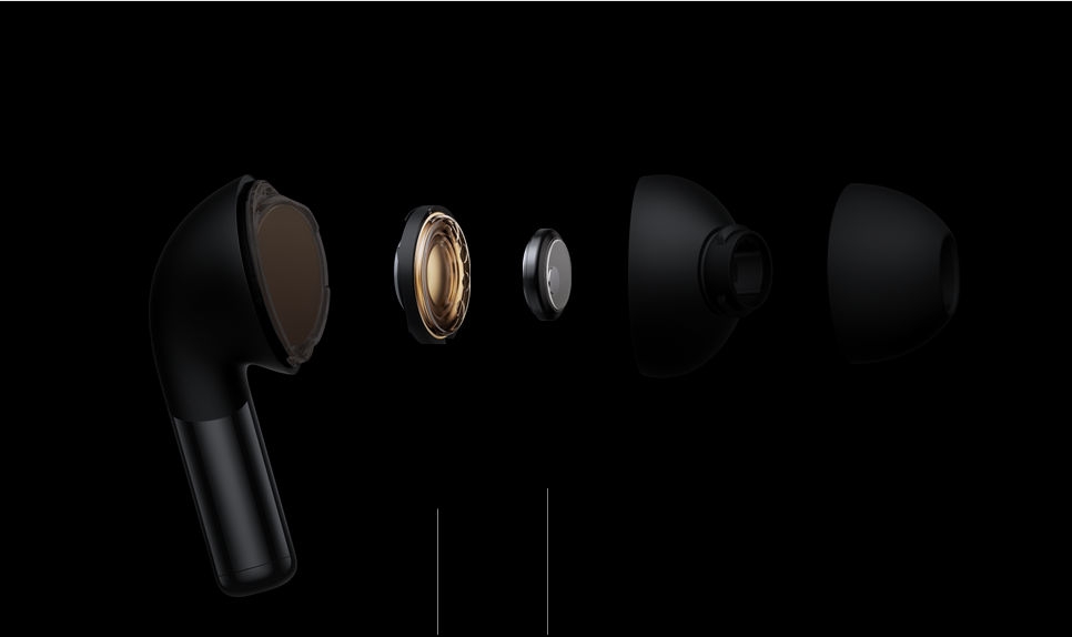 Слушалки OnePlus Buds Pro 2, Bluetooth, микрофон, 11+6mm двойни драйвери, тип "тапи", смарт ANC, черни - характеристика 4