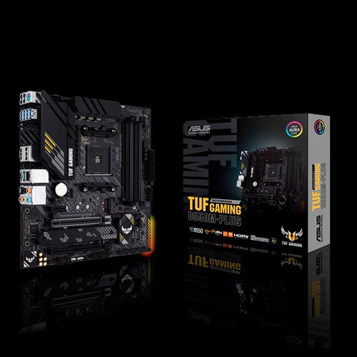 Дънна платка Asus TUF GAMING B550M-PLUS, AM4, B550, DDR4, PCI-E 4.0, (DisplayPort&HDMI),(CFX), 4x SATA 6Gb/s, 2x M.2, 1x USB 3.2 Gen 2 Type-C, mATX - характеристика 1