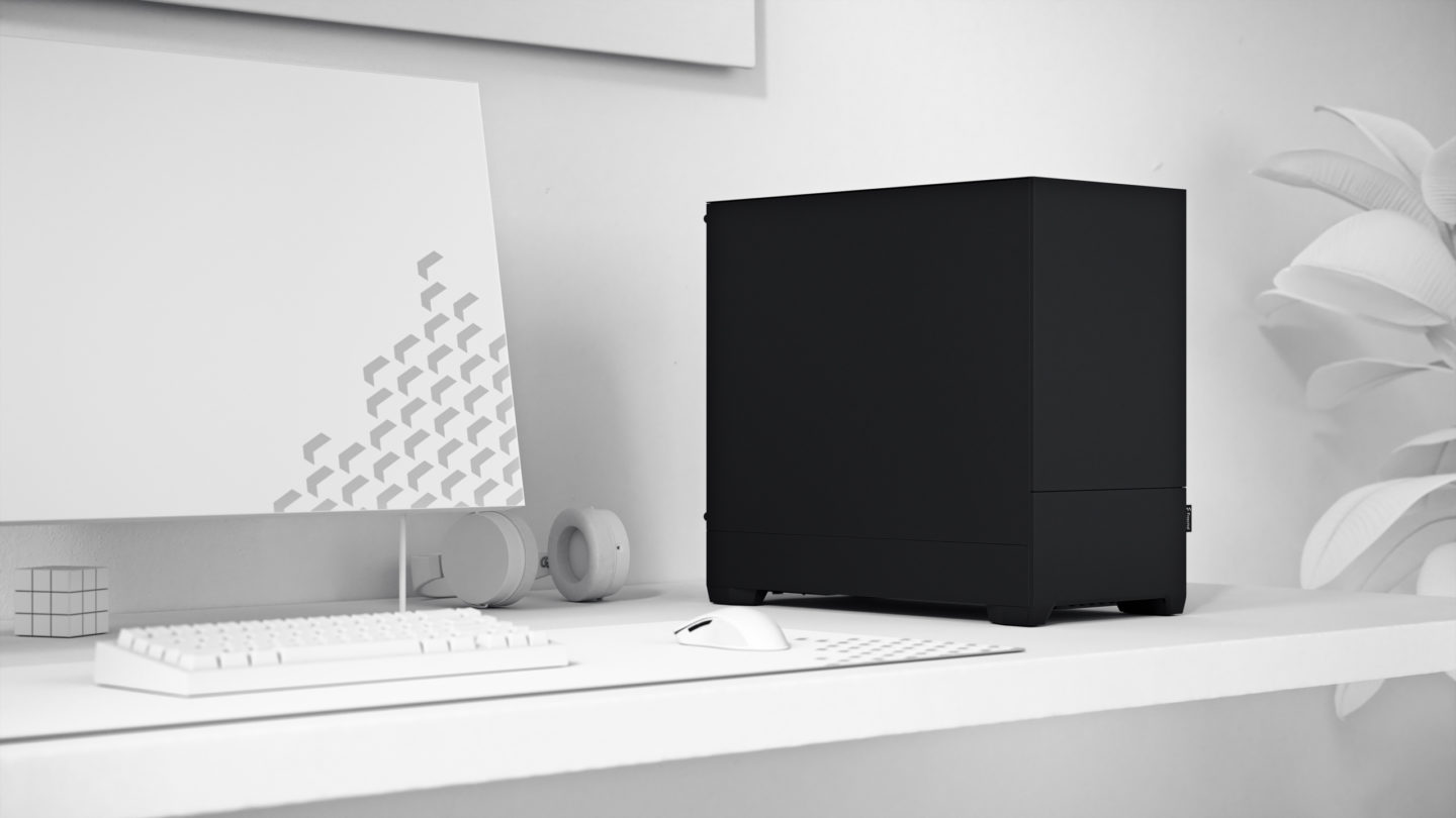 Кутия Fractal Design Pop Mini Silent Black Solid, mATX/mITX, 2x USB 3.0, черна, без захранване - характеристика 1
