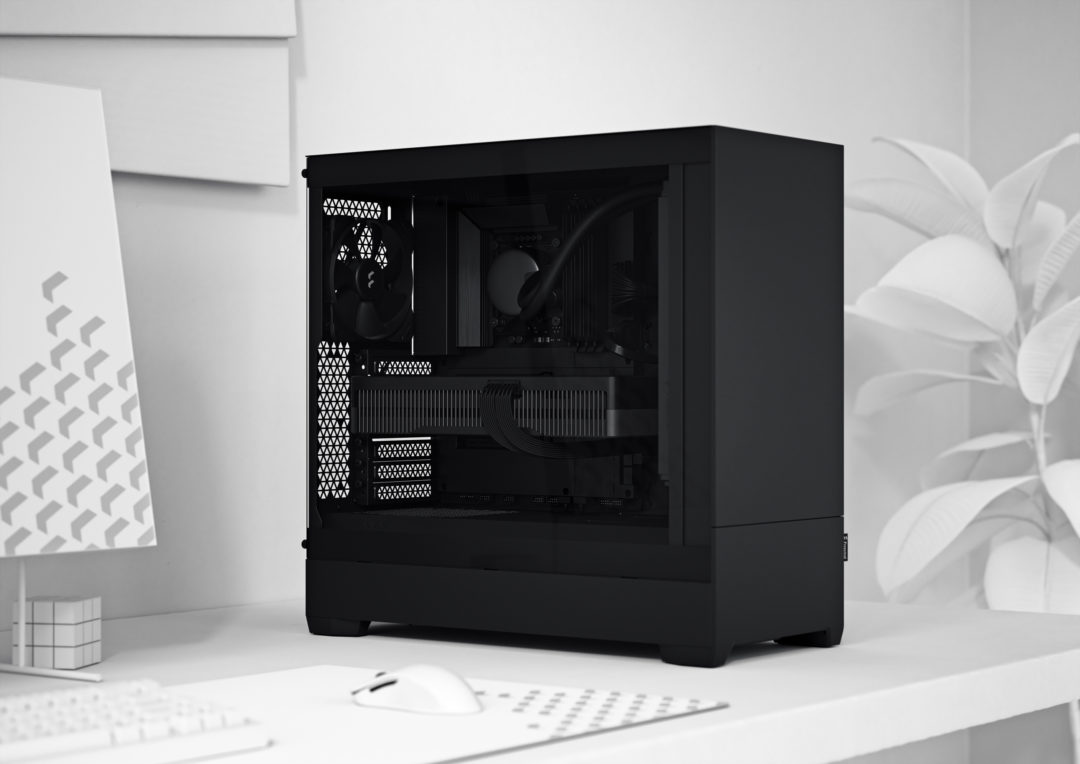 Кутия Fractal Design Pop Silent White TG Clear Tint, ATX/mATX/mITX, 2x USB 3.0, прозорец, бяла, без захранване - характеристика 2