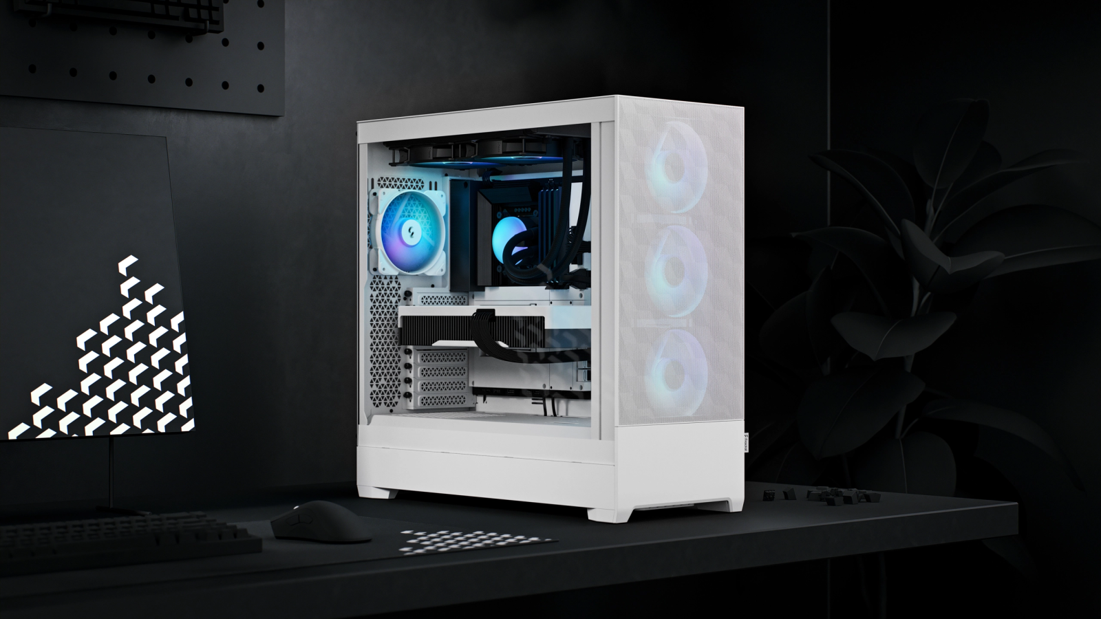 Кутия Fractal Design Pop XL Air RGB Black TG Clear, E-ATX/ATX/mATX/mITX, 2x USB 3.0, прозорец, черна, без захранване - характеристика 2